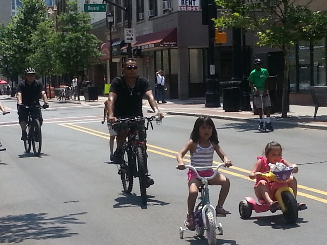 Random people at New Brunswick's Ciclovia