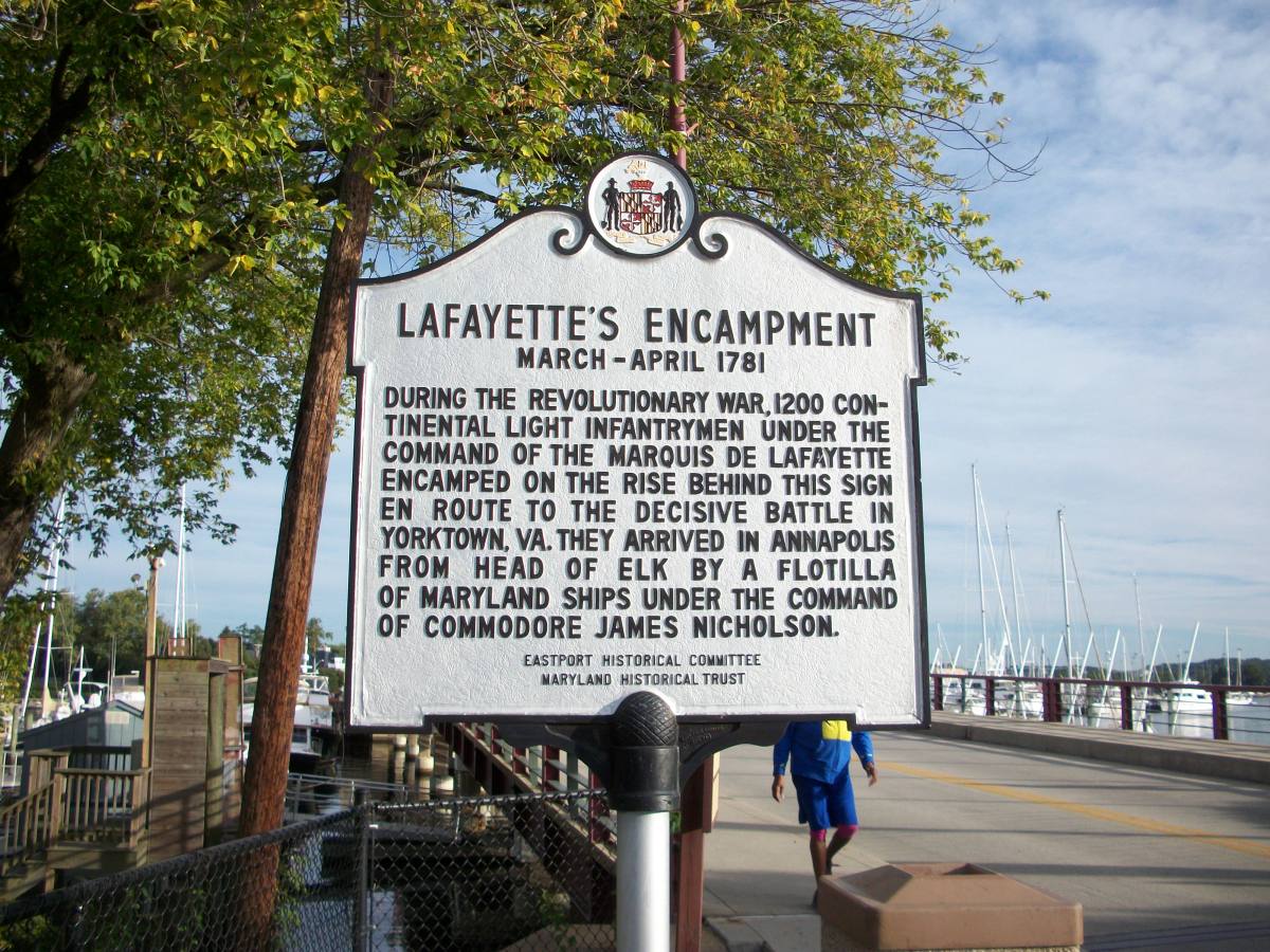 Lafayette was in Annapolis&nbsp;too