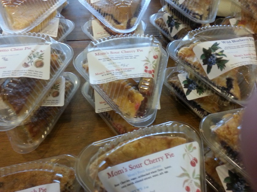 lots of slices of pie