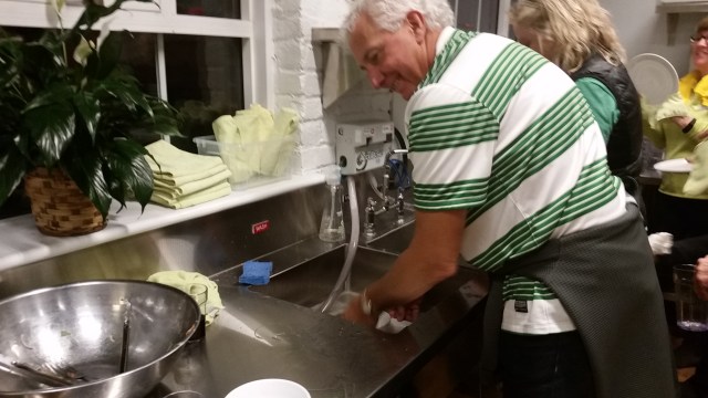 ed doing dishes